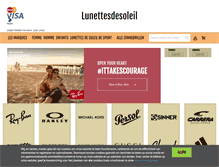 Tablet Screenshot of lunettesdesoleil.com